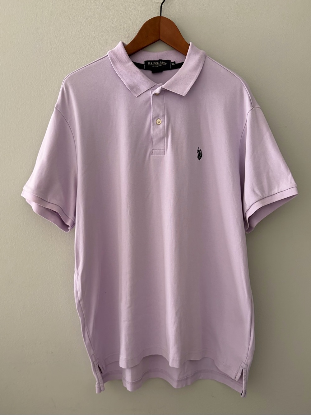 U.S. Polo Assn. Luxury Feel Polo Shirt 100% Cotton Lilac 11304598 Men’s size XL